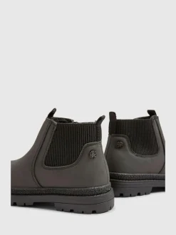 River Island Black Borg Lined Chelsea Boots