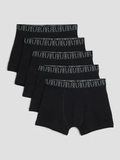 River Island Black Boxers 5 Pack Clearance