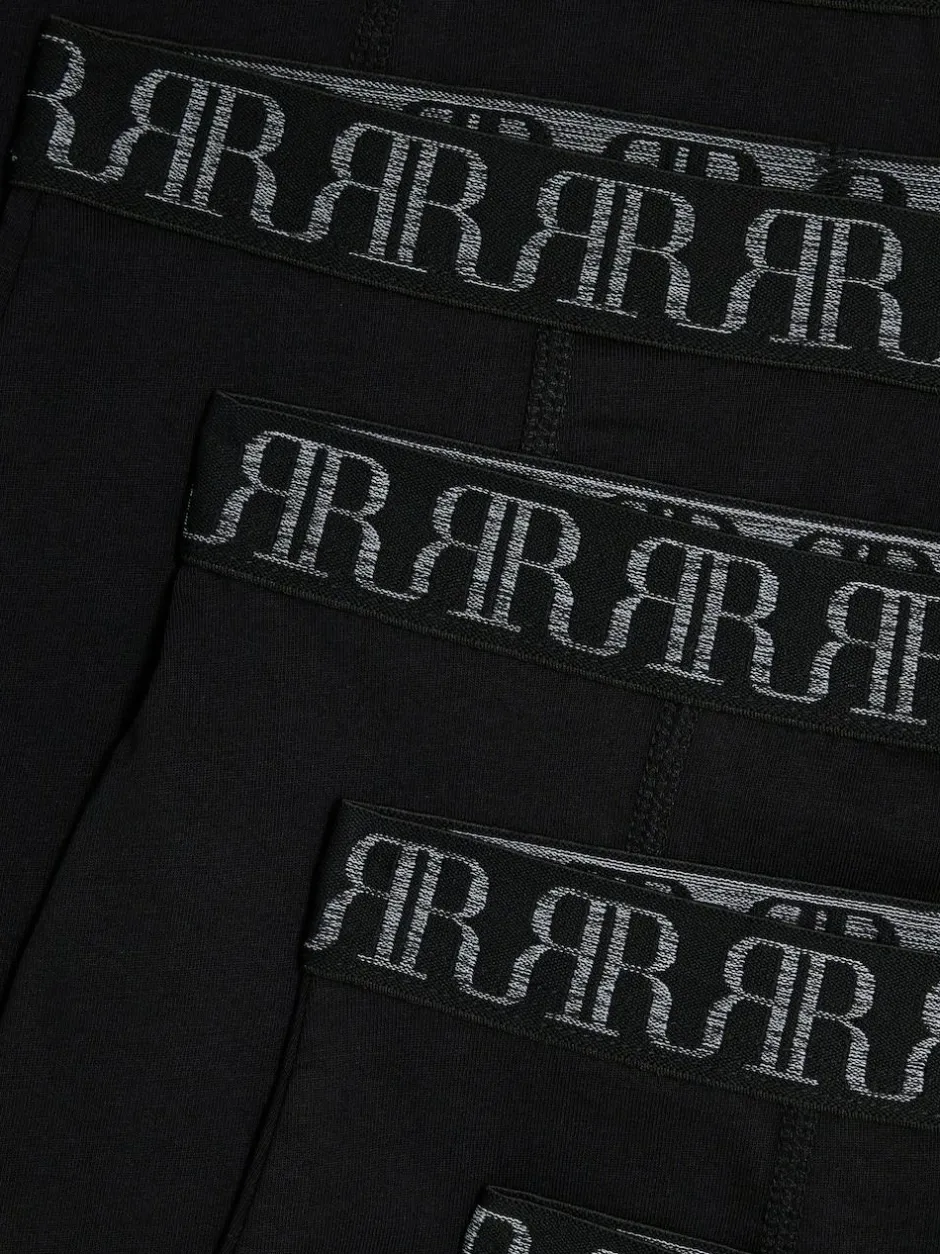 River Island Black Boxers 5 Pack Clearance
