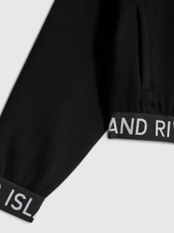 River Island Black Girls Waistband Bomber Jacket Hot