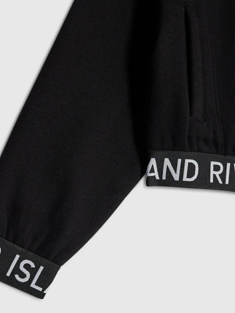 River Island Black Girls Waistband Bomber Jacket Hot
