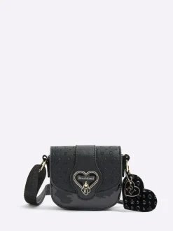 River Island Black Monogram Heartlock Kendal Bag Online