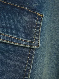 River Island Blue Loose Cargo Pocket Jeans Online