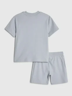 River Island Blue RR T-Shirt & Short Sets
