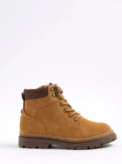 River Island Brown Boys Worker Boots Best