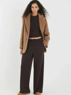 River Island Brown Premium Batwing Sweatshirt Hot