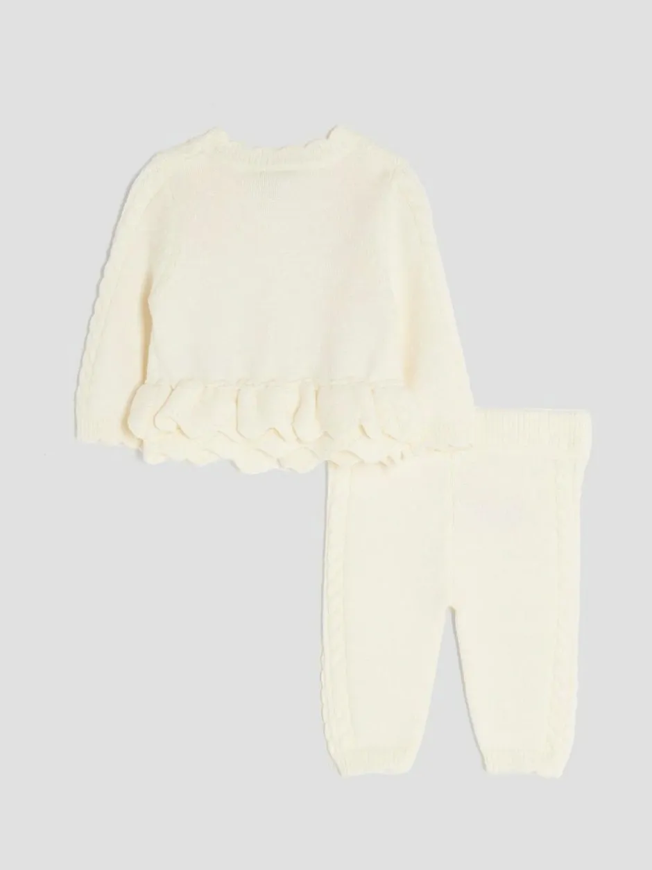 River Island Baby Girls Peplum Cardigan Cream Online