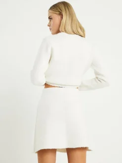River Island Cream Petite Flippy Skirt