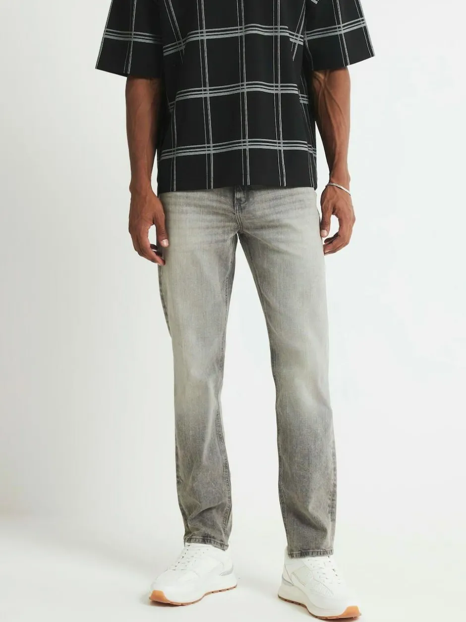 River Island Grey Slim Fit Stretch Jeans New