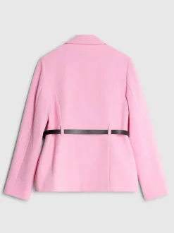 River Island Pink Girls Belted Blazer Best