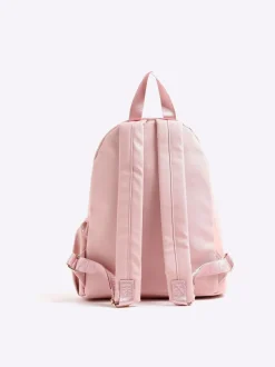 River Island Heart Lock Pocket Backpack Pink Online
