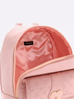 River Island Heart Lock Pocket Backpack Pink Online