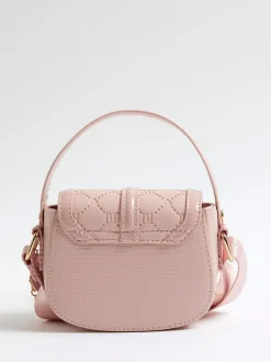 River Island Pink Heart Monogram Kendal Cross-Body Bag
