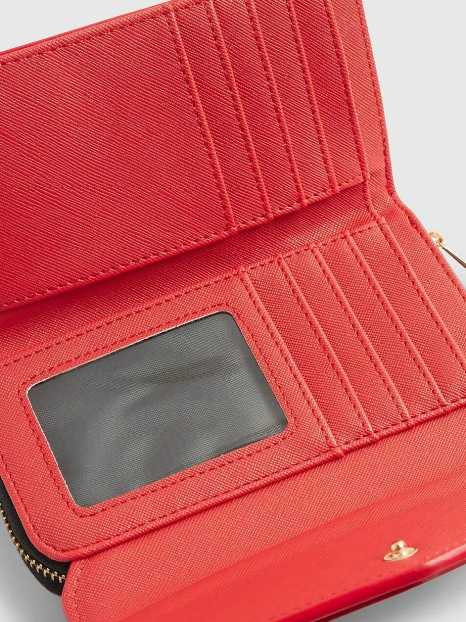 River Island Red Heart Panelled Zip Around Purse Best