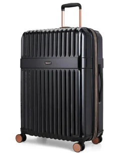 Rock Luggage Large Selene Suitcase Black New