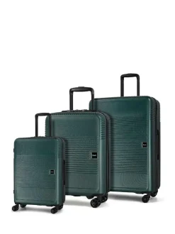 Rock Luggage Lincoln Suitcases 3 Piece Set Green Best