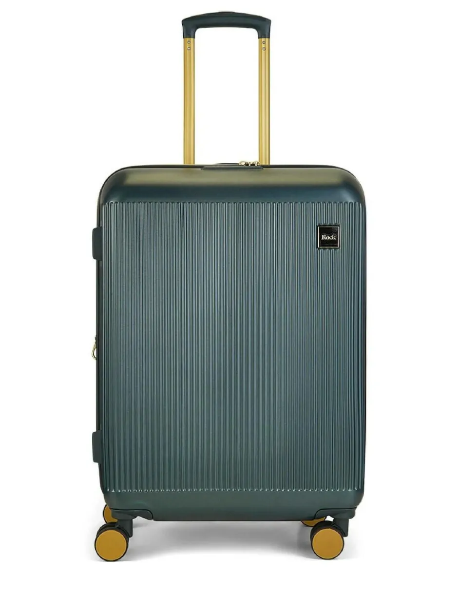 Rock Luggage Medium Aria Suitcase Green Hot