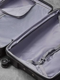 Rock Luggage Palma Suitcases Set 3 Piece Black Clearance