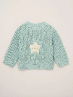 Rock-A-Bye Baby Boutique Cardigan with Embroidery Back Detail Blue Discount