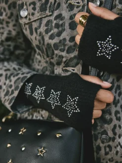 Rockett St George Handwarmers Black Star Studded Clearance