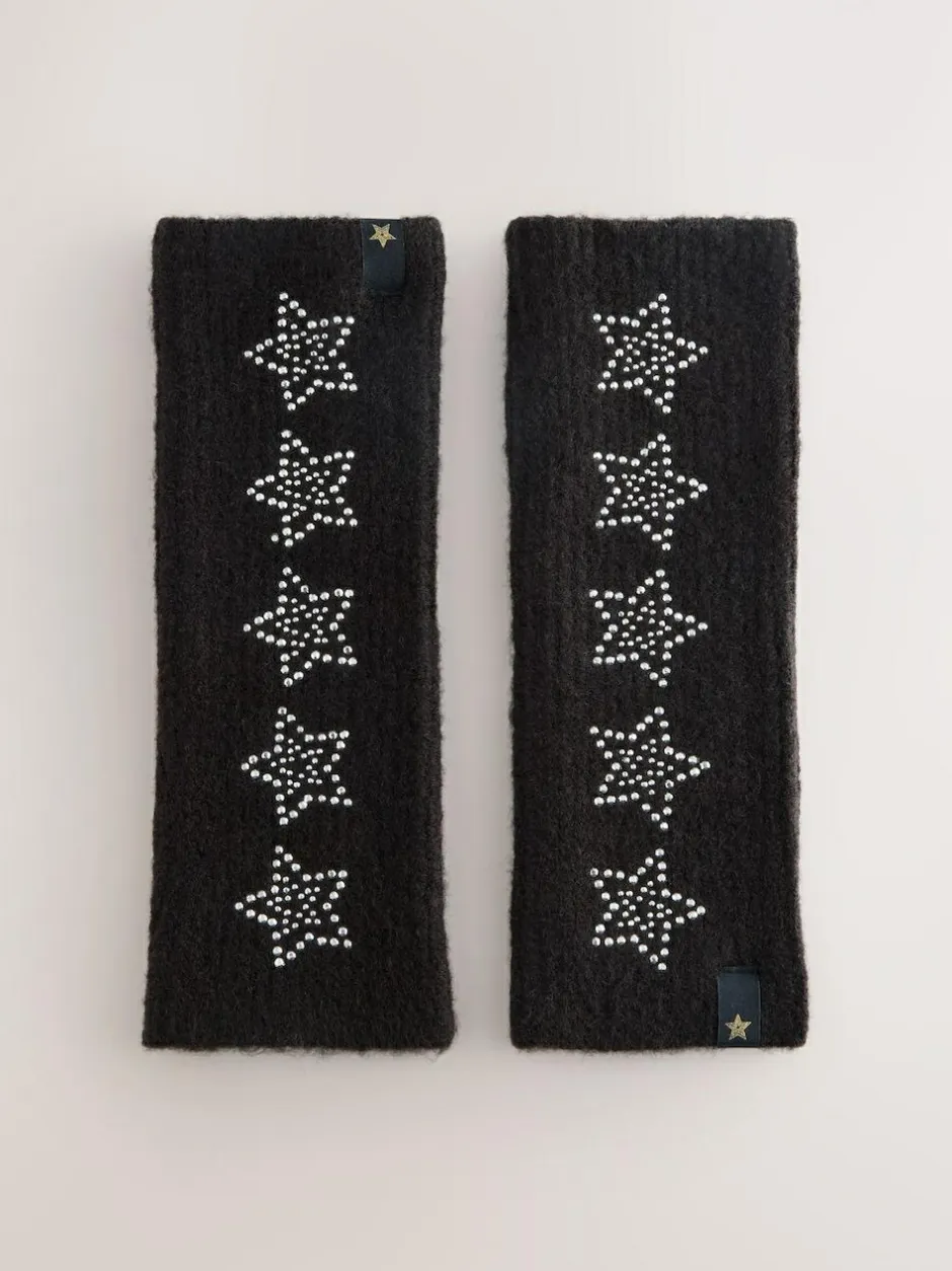 Rockett St George Handwarmers Black Star Studded Clearance