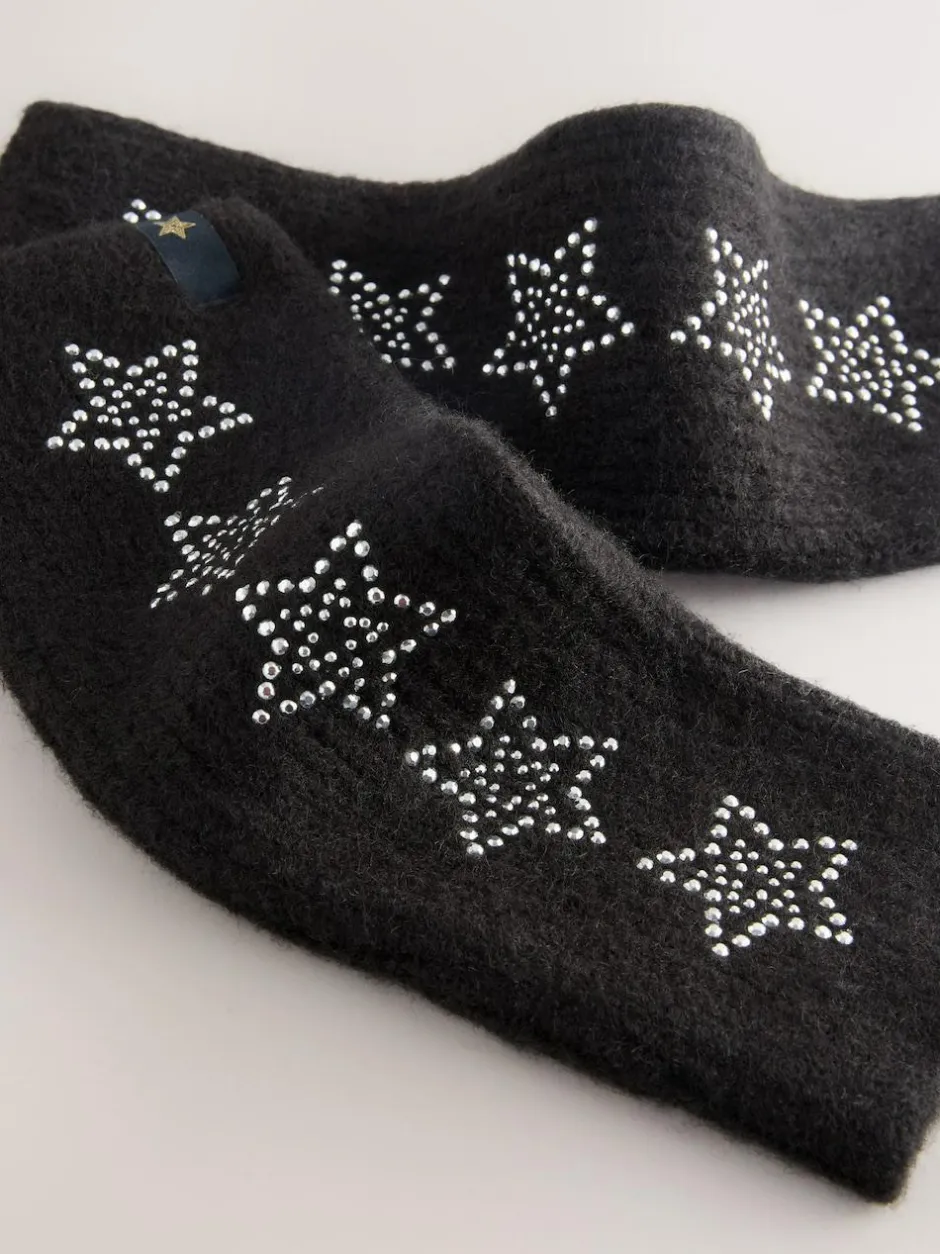 Rockett St George Handwarmers Black Star Studded Clearance