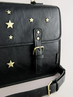 Rockett St George Black Satchel Multi Way Bag Clearance