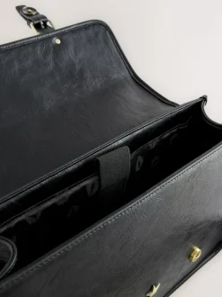 Rockett St George Black Satchel Multi Way Bag Clearance