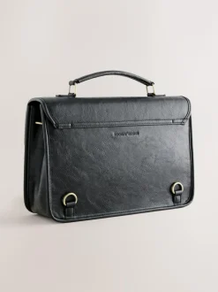 Rockett St George Black Satchel Multi Way Bag Clearance