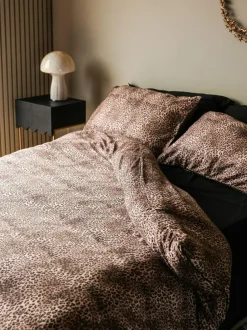 Rockett St George Floral 200 Thread Count Duvet and Pillowcase Set Leopard Love