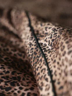 Rockett St George Floral 200 Thread Count Duvet and Pillowcase Set Leopard Love