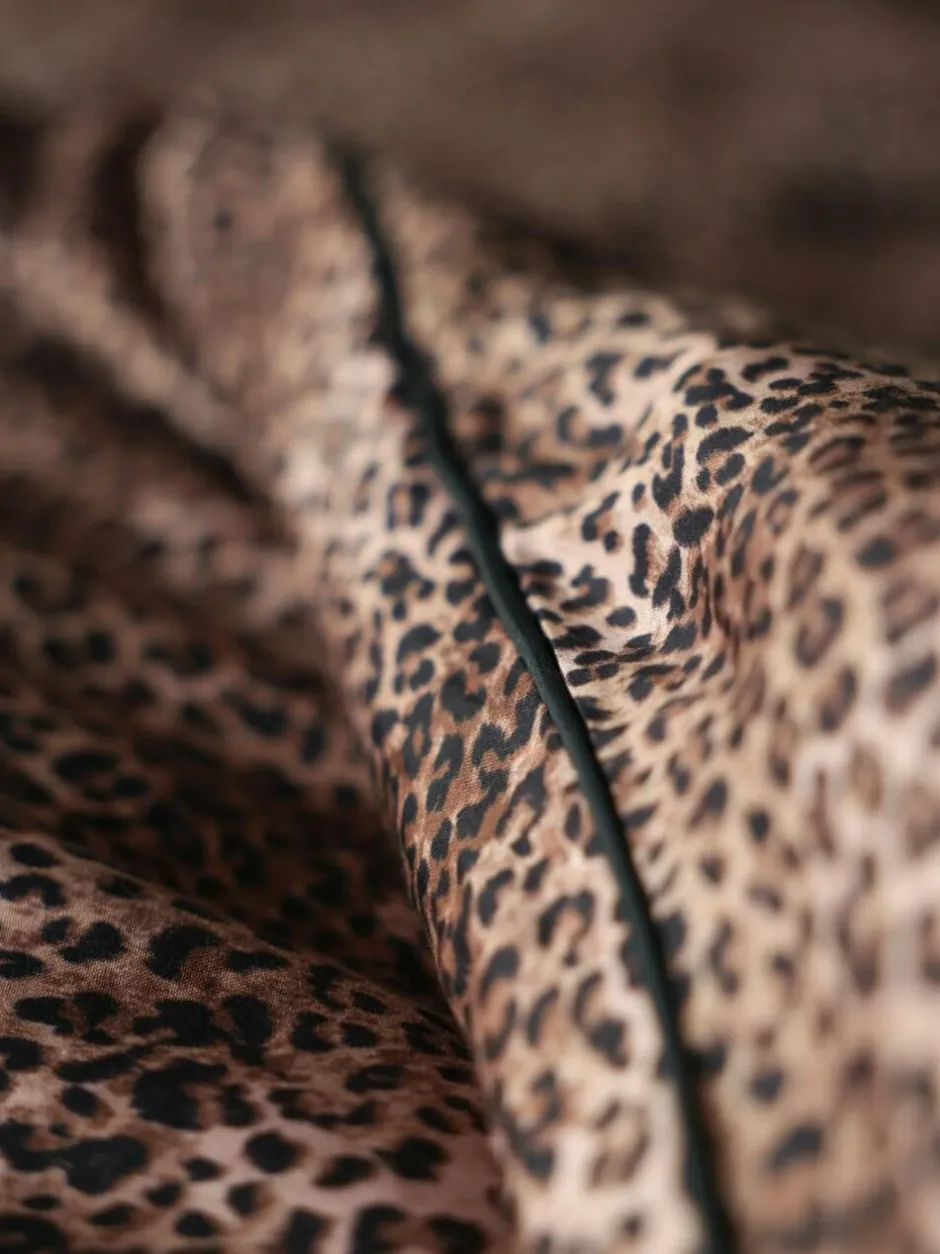 Rockett St George Floral 200 Thread Count Duvet and Pillowcase Set Leopard Love
