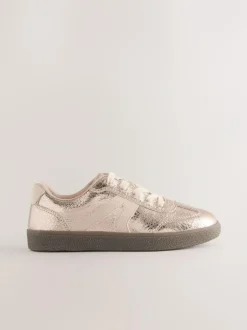 Next Rose Gold Standard Fit (F) Retro Trainers Online