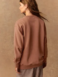 Next Rose Pink Relaxed Fit Essentials Longline Sweatshirt with Pockets Best