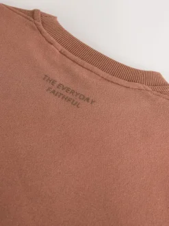Next Rose Pink Relaxed Fit Essentials Longline Sweatshirt with Pockets Best