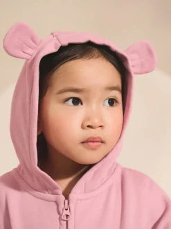 Next Rose Pink Zip Through Hoodie (3mths-7yrs) Clearance