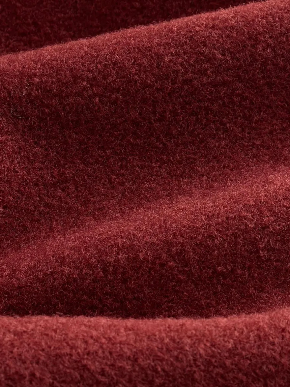 Next Wool Look Fleece Cardigan Rust Brown Best