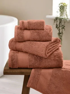 Next Rust Egyptian Cotton Towel New
