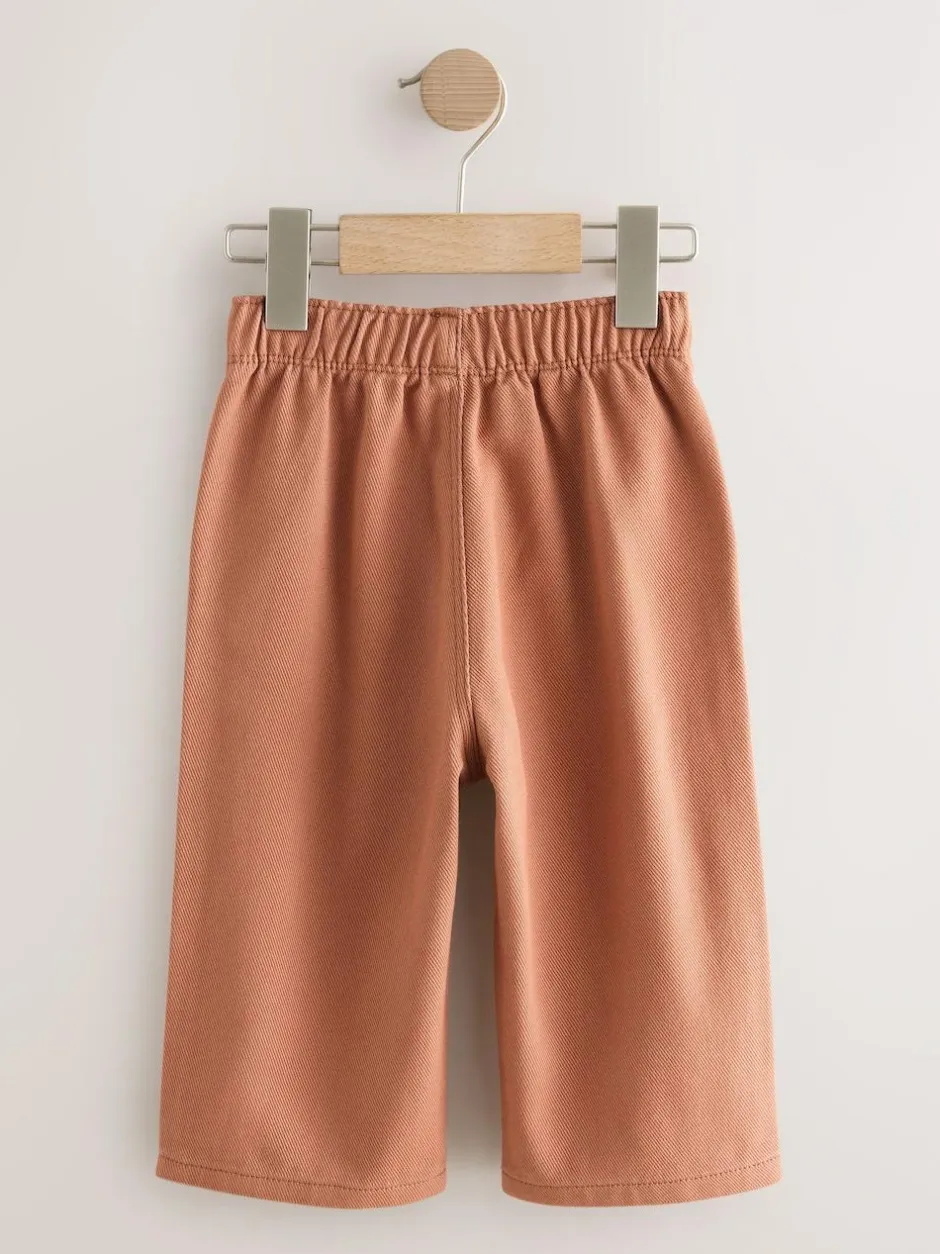 Next Rust Orange Pull On Wide Trousers (3mths-7yrs) Discount