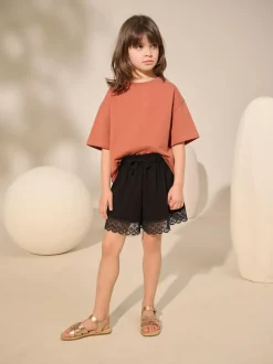 Next Oversized Heavyweight 100% Cotton T-Shirt (3-16yrs) Rust Hot