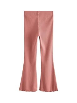 Next Rust Pink 1 Pack Rib Flare Leggings (3-16yrs) Sale