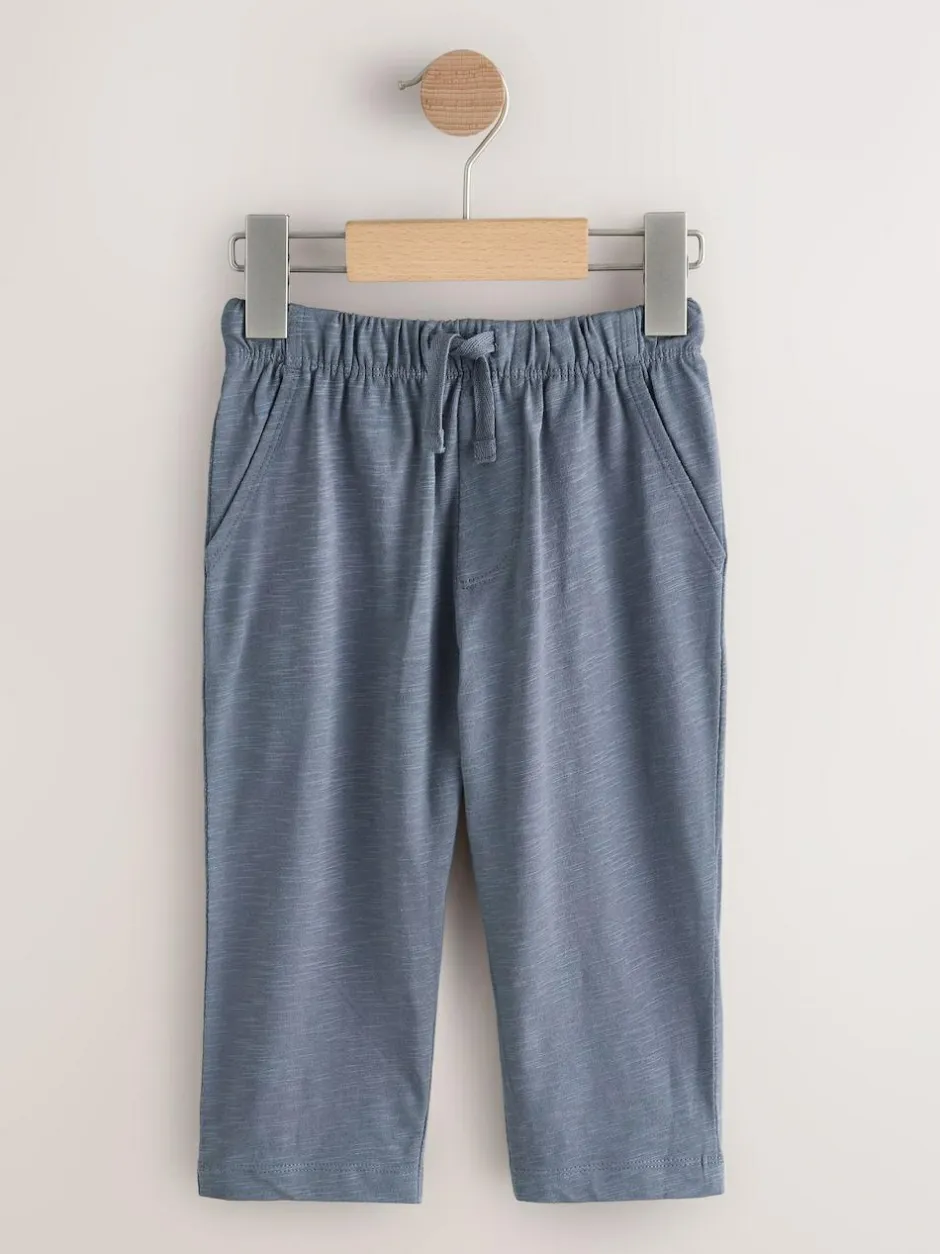 Next Stripe Joggers 3 Pack (3mths-7yrs) Rust Stripe Tan Brown And Grey Outlet