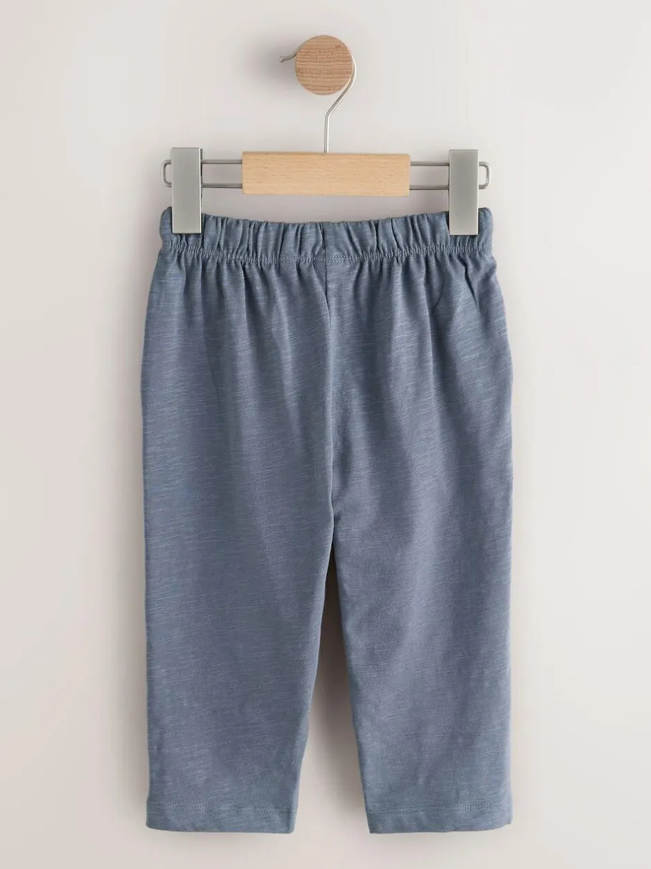 Next Stripe Joggers 3 Pack (3mths-7yrs) Rust Stripe Tan Brown And Grey Outlet