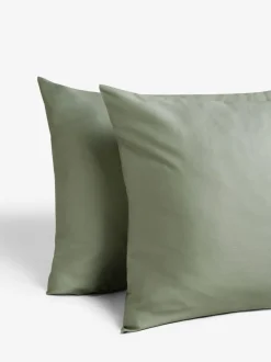 Next Sage Green 400 Thread Count Egyptian Cotton Sateen Luxury Duvet Cover and Pillowcase Set Discount