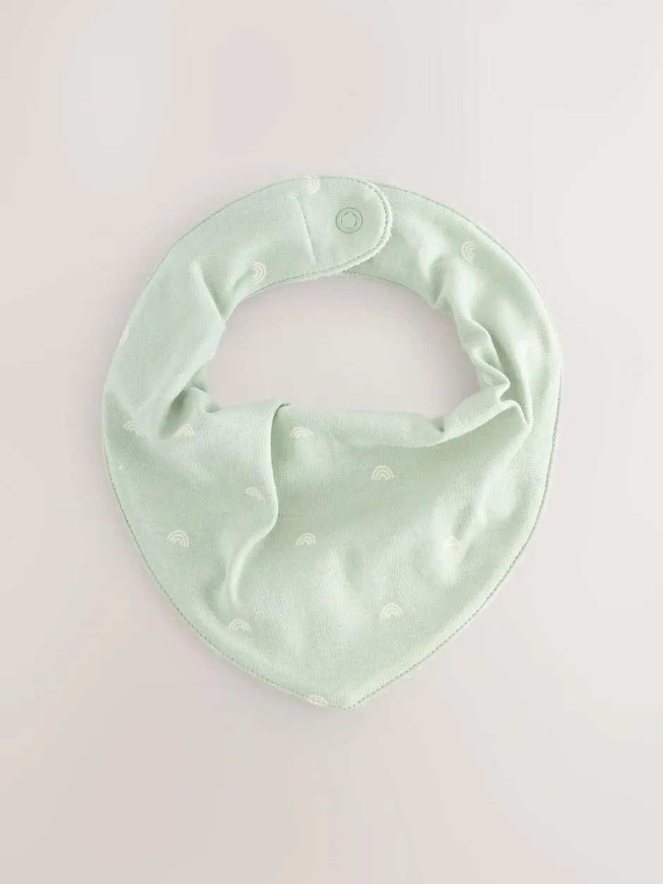 Next Baby Bibs 5 Pack Sage Green New