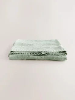 Next Baby Bobble Blanket Sage Green New
