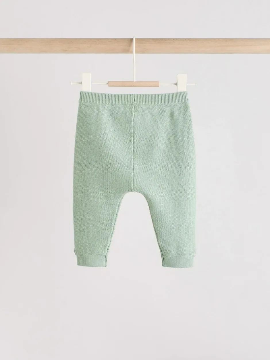 Next Baby Knitted Wrap Jumper and Leggings 2 Piece Set (0mths-2yrs) Sage Green New
