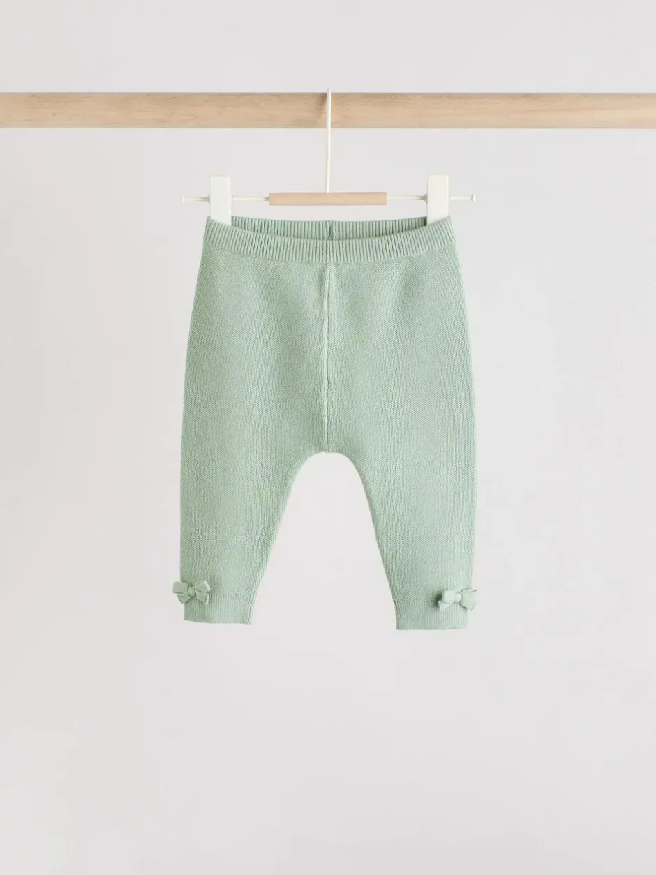 Next Baby Knitted Wrap Jumper and Leggings 2 Piece Set (0mths-2yrs) Sage Green New