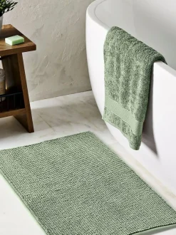 Next Sage Green Bobble Bath Mat Clearance