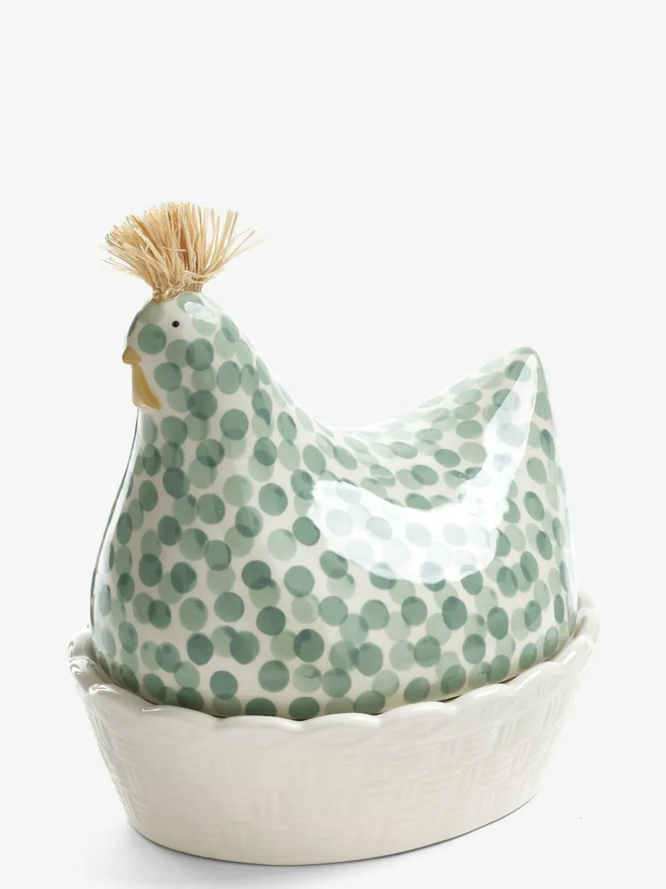 Next Ceramic Chicken Egg House Sage Green Online